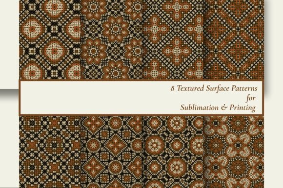 8 Geometric Boho Seamless Texture Set