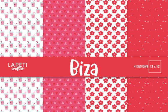Cute Kids Scrapbook Paper for Summer