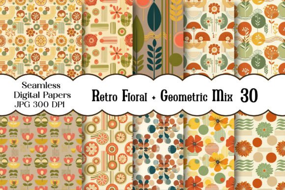 Integrating Retro Floral Geometric Mix Papers into Modern Creative Workflows