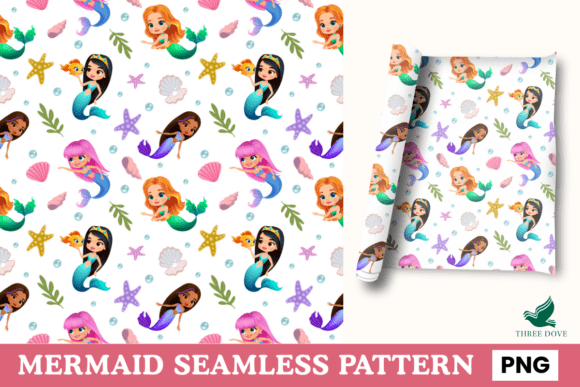 Mermaid Seamless Pattern - 01