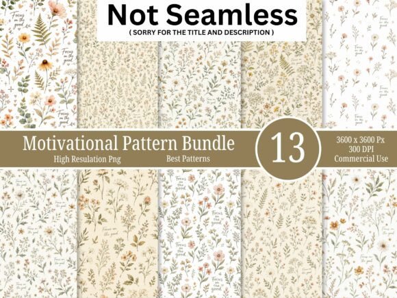 Motivational Pattern Bundle: Elevate Your Creative Projects with Strategic Design