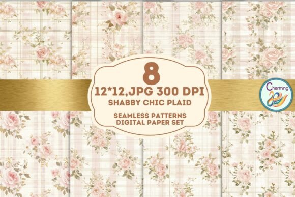 Seamless Paper Shabby Chic Plaid
