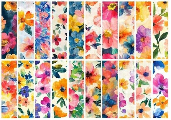 Spring Garden Flower Digital Papers: A Vibrant Resource for Creative Projects