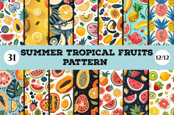 Unlocking Creative Potential with Summer Tropical Fruits Pattern Collections